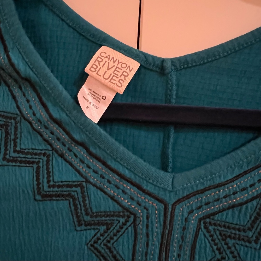CANYON RIVER BLUES - BOHO TOP - Picture 4 of 4